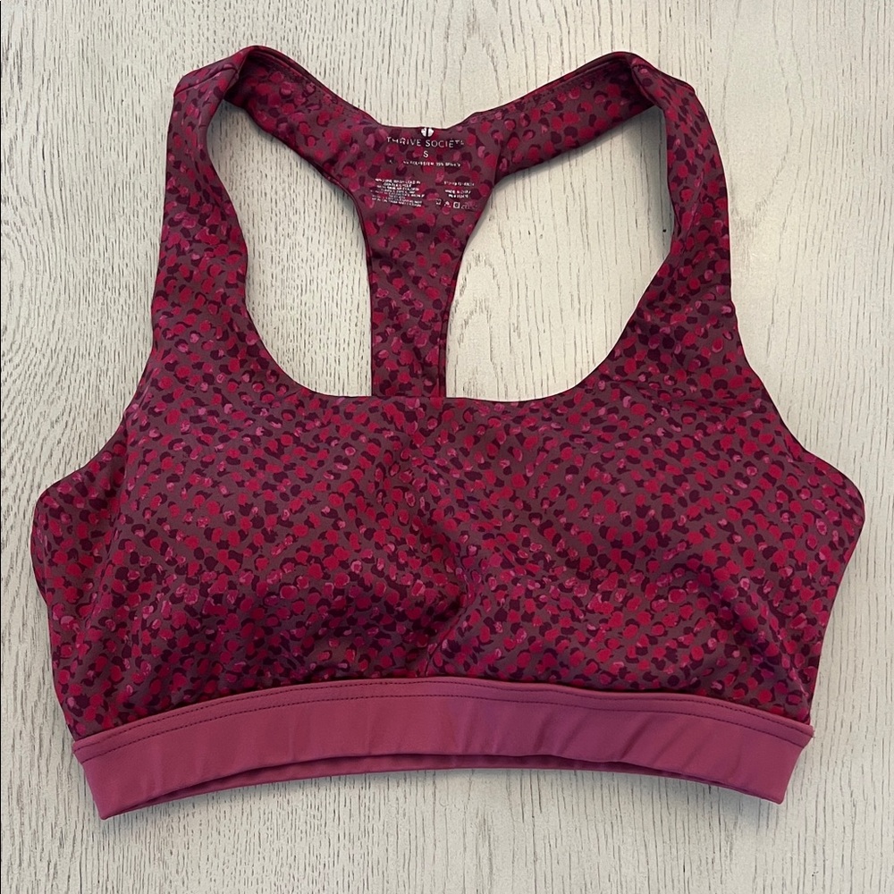 Thrive Societe Red Sports Bra